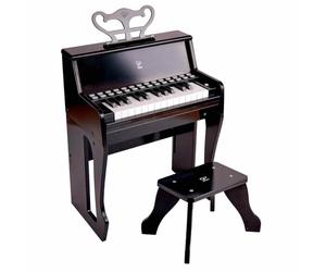 Piano droit interactif noir