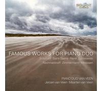 Piano Duo Van Veen - Famous Works for Piano Duo [New CD] 2 Pack