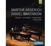 PIANO DUOS - ARGERICH,MARTHA/BARENBOIM,DANIEL BLU-RAY NEUF MOZART/SCHUBERT