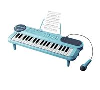 Piano Électrique - 17 Pouces Clavier Enfant | ABS Instrument Musique - Jouet 37 Touches avec Ajustable et Recharge USB, idéal pour encourager l'éveil musical lors des activités scolaires.