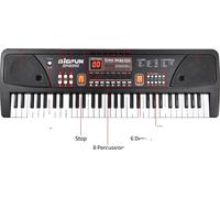 piano électrique 61 touches, micro inclus, 16 sonorités, noir