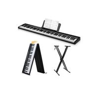 Piano électrique 88 touches - ALIGHTUP - Clavier de Piano 88 Touches Pliable et Portable, avec Bluetooth et support