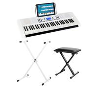 Piano Electrique Clavier Numerique Synthetiseur 61 Touches Banc Support USB Set