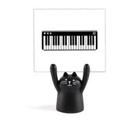 Piano électrique Musique Vitalité Sons Memo Holder Cartoon Noir Chat Stand Décoration