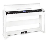 SCHUBERT Piano numérique - 88 touches, 360 sons, 160 rythmes, 80 morceaux de démonstration, fonction 2 parties, métronome intégré, nombreux effets, écran LCD, connexion au smartphone - blanc