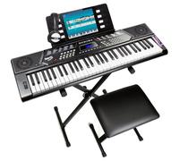 Piano électronique 61 touches avec porte partition, support clavier et tabouret - RJ5061