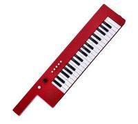 Piano Électronique Clavier D'orgue Électronique Rechargeable À 37 Touches Avec Bandoulière Et Microphone(Red)