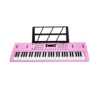 Piano Électronique Clavier Électronique 61 Touches Avec Synthétiseur Portable Et Support Adapté Aux Débutants(Pink)