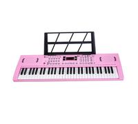 Piano Électronique Clavier Électronique 61 Touches Avec Synthétiseur Portable Et Support(Pink)