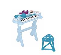 Piano électronique la reine des neiges avec siège et micro bleu TU
