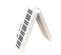Piano Électronique Professionnel Clavier De Piano Électrique Pliable À 88 Touches Adapté Aux Débutants Et Aux Adultes(White)