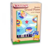Piano En Bois Bontempi Avec 8 Claviers Bleu