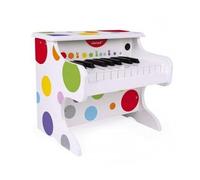 Piano en Bois electronique 18 Touches + 4 partitions - Instrument Musique, eveil Musical Enfant 3/8 Ans - Set Jouet educatif avec Carte