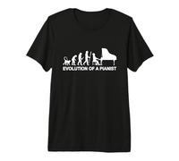 Piano Évolution d'un pianiste T-Shirt Haut de Gamme