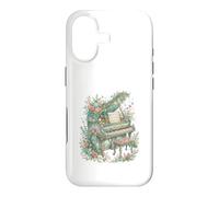 Piano Fleuri Vintage Musique Classique Coque pour iPhone 17