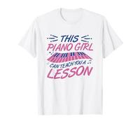 Piano Girl Design de Piano pour Pianiste T-Shirt