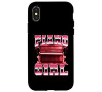 Piano Girl Pianiste Style années 90 Bootleg Coque pour iPhone X/XS