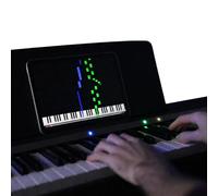 Piano LED Plus - Bande LED pour Apprendre le Piano sans Solfège - App iOS/Android, 50 Morceaux Inclus - Compatible Claviers 61/76/88 Touches (piano non inclus) - Noir