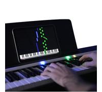 Piano LED Plus Bande LED pour Apprendre le Piano sans Solfège (piano non inclus) - Application WiFi iOS Android avec 50 Morceaux Inclus - Compatible Claviers Numériques 61/76/88 Touches - Blanc