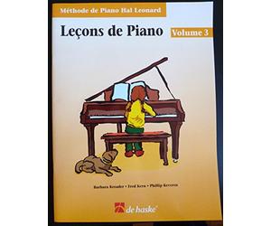 Piano Lessons Book 3 Edition Française | Recueil de Chansons et de partitions Méthode Piano Débutant Intermédiaire | Barbara Kreader Phillip Keveren Fred Kern | Croches Swing Triades Gammes 48 Pages