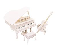 Piano Model - Miniature Toy Piano for Kids | Exquisite Musical Instrument Model - Realistic Small Pianos for Playroom Desk Or Display Encouraging Creativity Concentration & Imaginative Hands on Fun