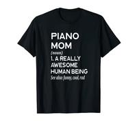 Piano Mom Definition - Musicien d'orchestre du groupe de fanfare T-Shirt