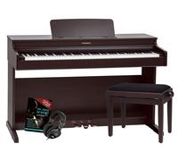 Piano Numerique 88 Touches à Marteaux USB Bluetooth MIDI Banc Casque Palissandre