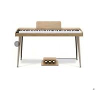 Piano numérique 88 touches bois avec stand et 3 pédales clavier semi-lesté et 80 démos pour salon studio et école de musique