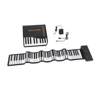 McGrey RA-88 Rollpiano - piano pliable et léger, batterie Li-Ion, idéal pour déplacements, adapté enfants et adultes, avec câble de charge et pédale inclus.