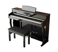Piano numérique à action marteau pondéré 88 touches avec support de meubles, triple pédale, tabouret et connectivité MIDI pour débutants et professionnels