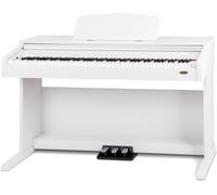 Piano Numerique Clavier Digital 88 Touches 64 Voix EQ USB AUX 3 Pedales Blanc