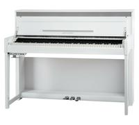 PIANO NUMERIQUE CLAVIER DIGITAL DROITS 88 TOUCHES 3 PEDALES 256 POLYPHONIE BLANC