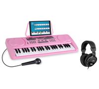 Piano Numerique Pink E-Piano Clavier 49 Touches Pour Debutants Casques Set