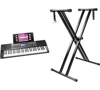 Piano Numérique Rockjam RJ640 Clavier 61 Touches Support + App Simply Piano Noir