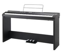 Piano Numerique Stagepiano Electrique 88 Touches USB MIDI AUX Support Set Noir