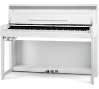 Piano Numérique Upright 88 Touches Surface en Ivoire 3 Pédals 40 Voix USB Blanc