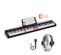 Piano numérique VEVOR à 88 touches, touches semi-lourdes, ensemble clavier électrique portable pleine taille avec 1000 notes, haut-parleurs intégrés