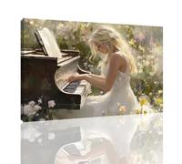 Piano Peinture par Numéros pour Adulte avec Cadre, Peinture Numero Adulte Fille Paint by Numbers Activité Manuelle Kit de Loisir Créatif DIY Numéro d'Art Complet par Decoration Chambre 50x60cm,kk-439