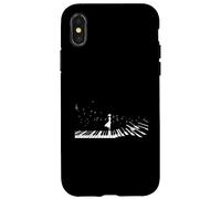 Piano Pianiste Pianiste Notes Musique Fille Femme Coque pour iPhone X/XS