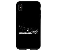 Piano Pianiste Pianiste Notes Musique Fille Femme Coque pour iPhone XS Max