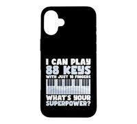 Piano Player Music I Can Play 88 Touches avec Seulement 10 Doigts Coque pour iPhone 16 Plus