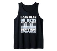 Piano Player Music I Can Play 88 Touches avec Seulement 10 Doigts Débardeur