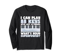 Piano Player Music I Can Play 88 Touches avec Seulement 10 Doigts Manche Longue