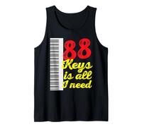 Piano Player Teacher Pianist Musicien 88 Touches Cadeau Débardeur