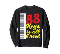 Piano Player Teacher Pianist Musicien 88 Touches Cadeau Sweatshirt