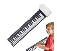Piano pliable portable - Clavier à main en silicone ABS 49 touches | Instrument de musique électrique numérique | Piano d'entraînement de voyage pour débutants, apprentissage des, cadeau