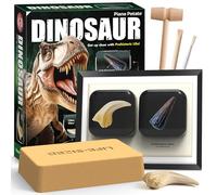 Piano Potato Kit de Fouilles Dinosaure - Deviens Paléontologue! Creuse Patte de T.Rex & Épine d'Ankylosaurus, Crée Ta Vitrine de Fossiles, Jouet Scientifique STEM pour Enfants