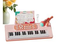 Piano pour , 37 Touches, Jouet Rechargeable avec Microphone, Clavier Musical avec 2 Modes de Jeu pour , pour garçons, Filles, Noël, Anniversaire