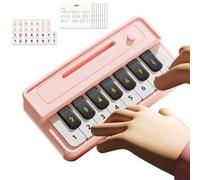 Piano pour - Clavier électronique de poche en ABS - 15,8 x 8,3 x 3,5 cm - Jouet sensoriel musical éducatif - Livre de chansons - Mini portable - Pour la maison, les voyages, les jeux en