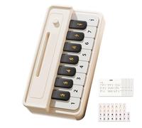 Piano pour - Clavier électronique de poche en ABS - 15,8 x 8,3 x 3,5 cm - Jouet sensoriel musical éducatif - Livre de chansons - Mini portable - Pour la maison, les voyages, les jeux en